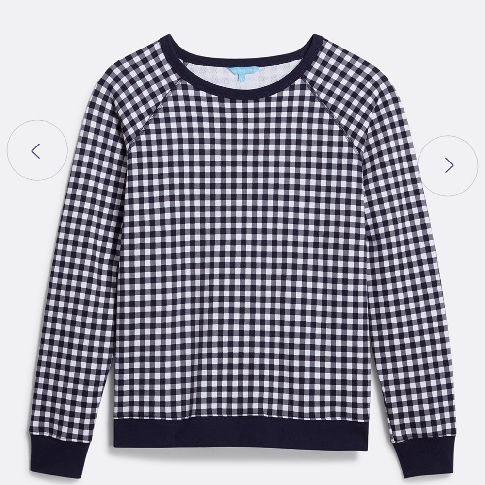 ⭐️ Sale Natalie Sweatshirt in Navy Gingham Draper James